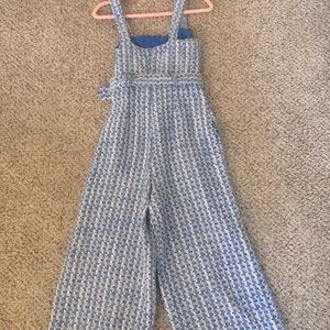 Blue and White Jumpsuit